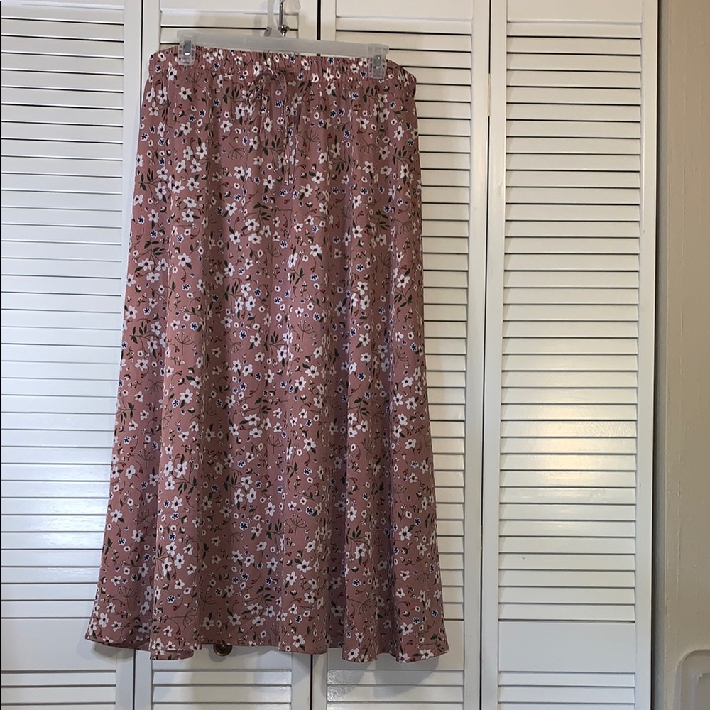 Floral Pink Skirt